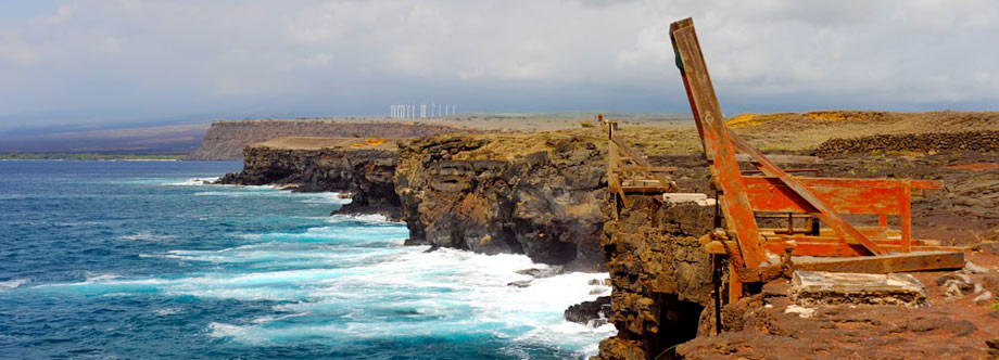Diving platform at South Point on the Big Island of Hawaii